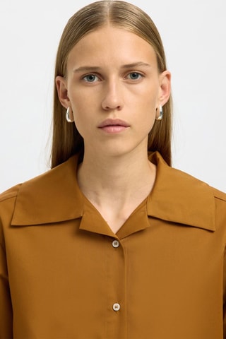 Camisa - Marrón - Selected