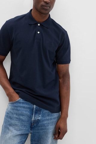 Polo relaxed - Azul marino