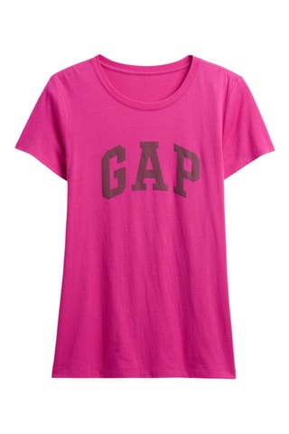 Camiseta straight fit - Fucsia