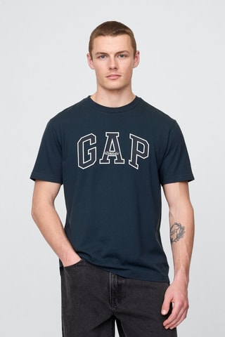 Camiseta loose - Azul marino