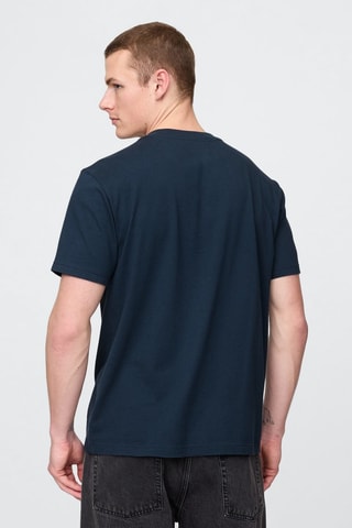 Camiseta loose - Azul marino