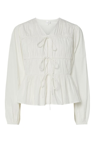 Blusa de algodón orgánico - Blanco - Selected