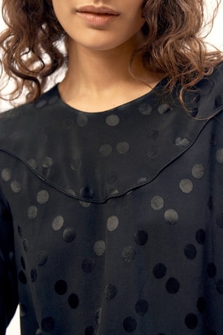 Blusa de lunares - Negro