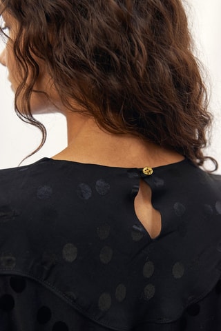Blusa de lunares - Negro