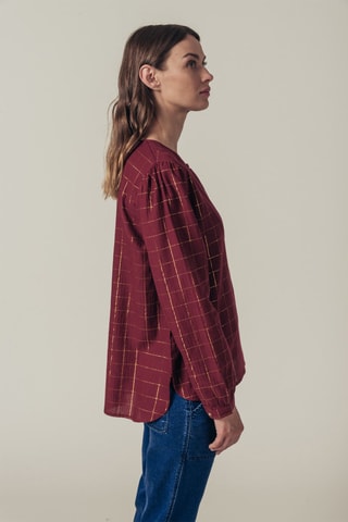 Blusa Fairfax - Burdeos