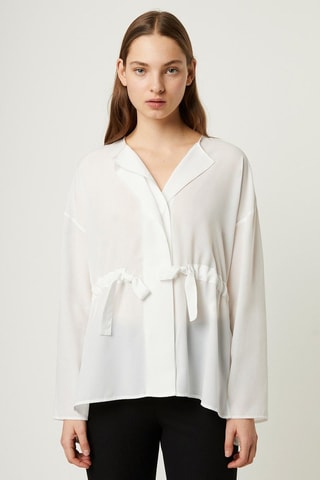 Blusa Crepe - Blanco
