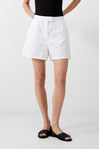 Short de tiro alto Rhodes - Blanco