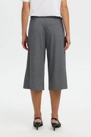 Pantalón pirata - Gris - Selected