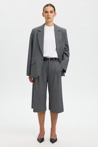 Pantalón pirata - Gris - Selected