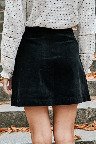 Minifalda de pana Jeanna- Negro