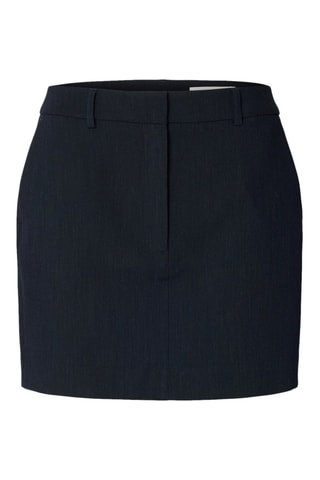 Falda recta - Negro - Selected