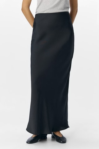 Falda larga - Negro - Selected