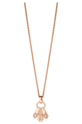 Ketting Verguld Rosévgoud - Zirkonia’s