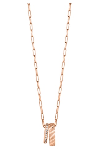 Ketting Verguld Rosévgoud - Zirkonia’s