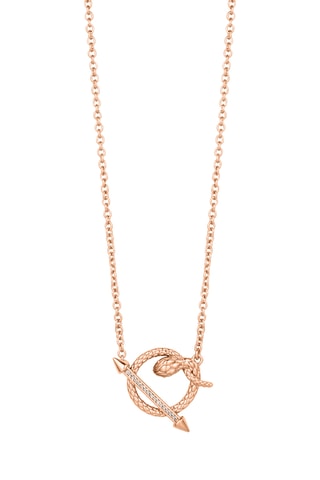 Ketting Verguld Rosévgoud - Zirkonia’s