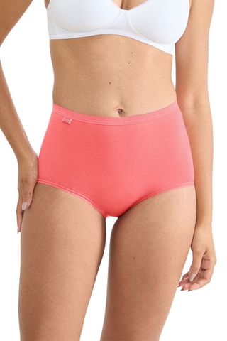 4 shortys taille haute Basics - Corail et rose