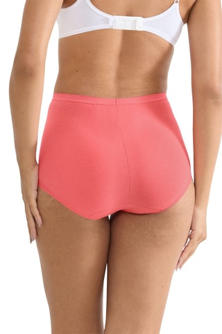4 shortys taille haute Basics - Corail et rose