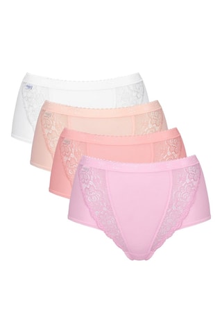 4 shortys taille haute Chic - Rose