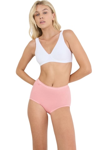 3 shortys taille haute Basics - Rose