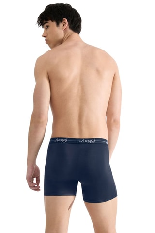 2 boxers Start - Bleu marine et bordeaux