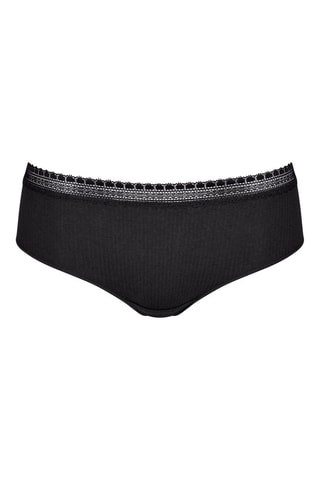 2 culottes Go Ribbed - 
Gris et noir