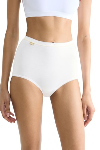 3 culottes taille haute Basic Gold - Blanc