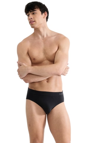 2 slips GO Smooth Brief - Noir et gris