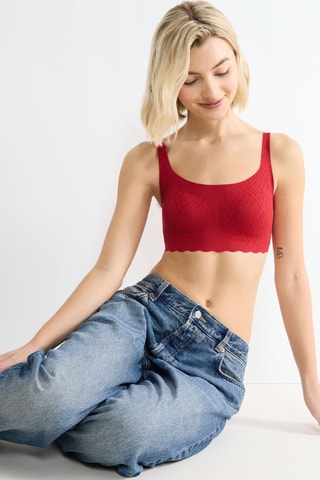 Brassière Zero Feel Bliss Festive - Rouge