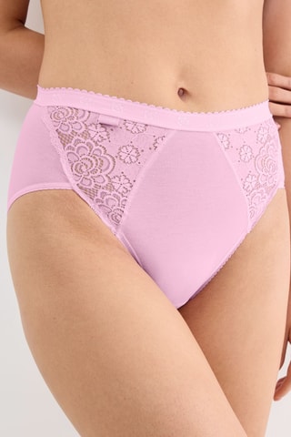 3 culottes taille haute Chic Midi - Blanc, rose clair et rose