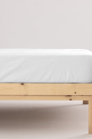 Drap-housse 79 fils/cm² Lisa - Blanc