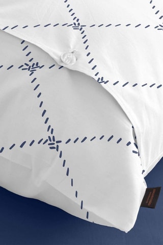 Taie d'oreiller en satin de coton 157 fils/cm² Benicàssim - Bleu marine