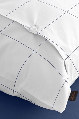 Taie d'oreiller en satin de coton 157 fils/cm² Borriana - Bleu cobalt