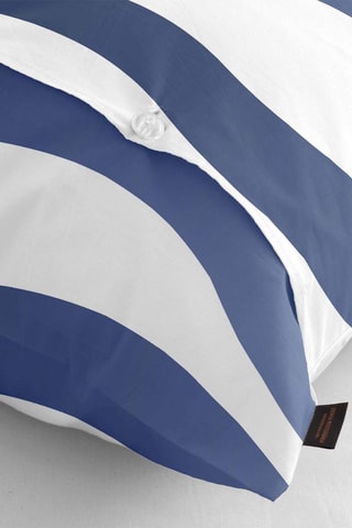 Taie d'oreiller en satin de coton 157 fils/cm² Albir - Bleu cobalt
