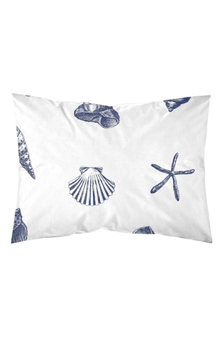 Taie d'oreiller en satin de coton 157 fils/cm² Dénia - Bleu cobalt