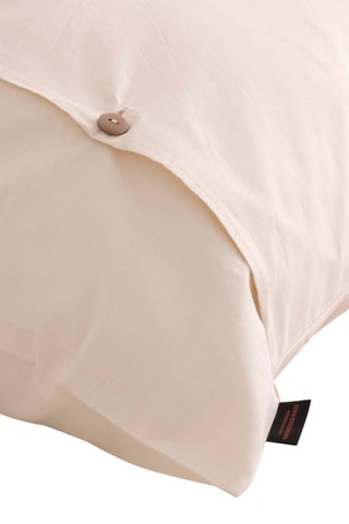Taie d'oreiller en satin de coton 157 fils/cm² Bacarot - Beige et mauve