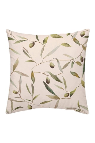 Taie d'oreiller en satin de coton 157 fils/cm² Bocairent - Beige et vert