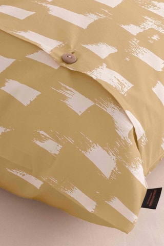 Taie d'oreiller en satin de coton 157 fils/cm² Arta - Moutarde