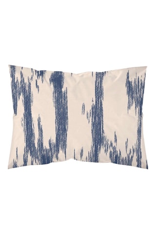 Taie d'oreiller en satin de coton 157 fils/cm² Mahon - Bleu marine