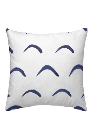 Taie d'oreiller en coton 78 fils/cm² Calella - Blanc et bleu