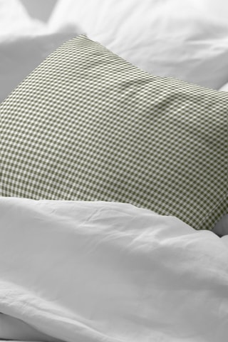 Taie d'oreiller en percale de coton 79 fils/cm² Aielo Verde Pequeño - Vert