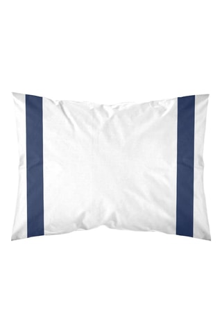 Taie d'oreiller en percale de coton 79 fils/cm² Portitxol - Bleu