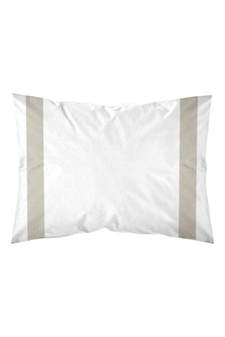 Taie d'oreiller en percale de coton 79 fils/cm² Portitxol - Beige