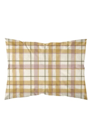 Taie d'oreiller en percale de coton 79 fils/cm² Benimodo - Jaune et rose