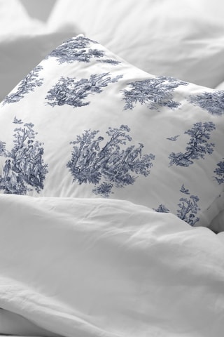 Taie d'oreiller en percale de coton 79 fils/cm² Burjasot - Bleu