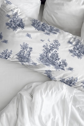 Taie d'oreiller en percale de coton 79 fils/cm² Burjasot - Bleu