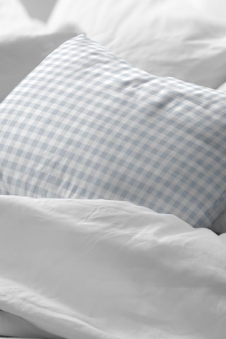 Taie d'oreiller en percale de coton 79 fils/cm² Calafat - Bleu