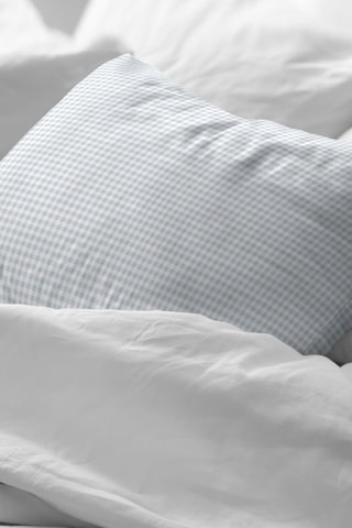 Taie d'oreiller en percale de coton 79 fils/cm² Calafat - Bleu