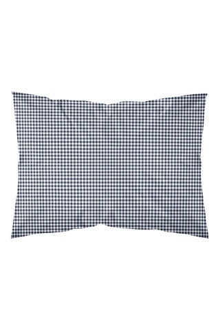 Taie d'oreiller en percale de coton 79 fils/cm² Calafat - Bleu marine
