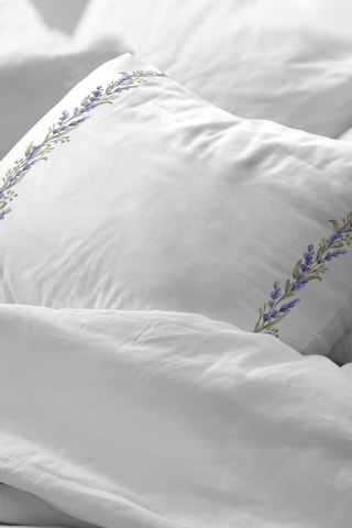 Taie d'oreiller en percale de coton 79 fils/cm² Alberic - Blanc