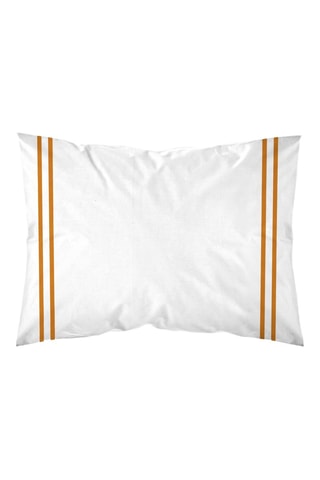 Taie d'oreiller en percale de coton 79 fils/cm² Oliva - Orange